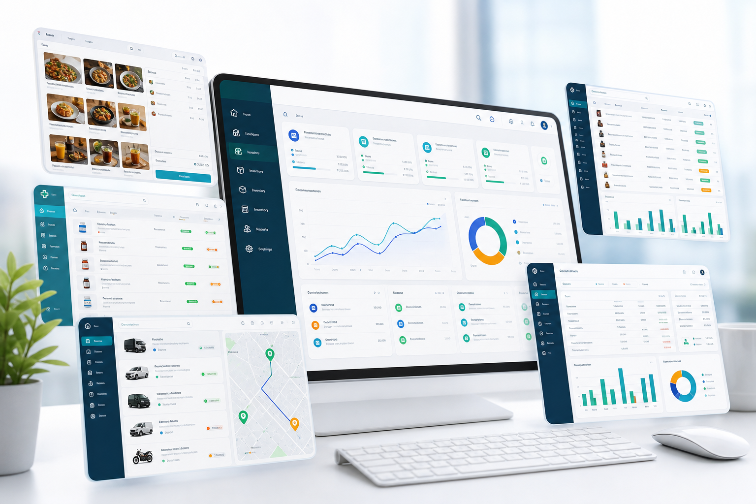 pbdsoft ERP dashboard interface preview